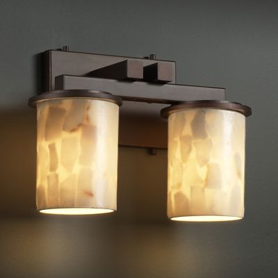 Alabaster Rocks! Dakota Bath Bar by Justice Design Group - Starlight Lighting USA and Canada